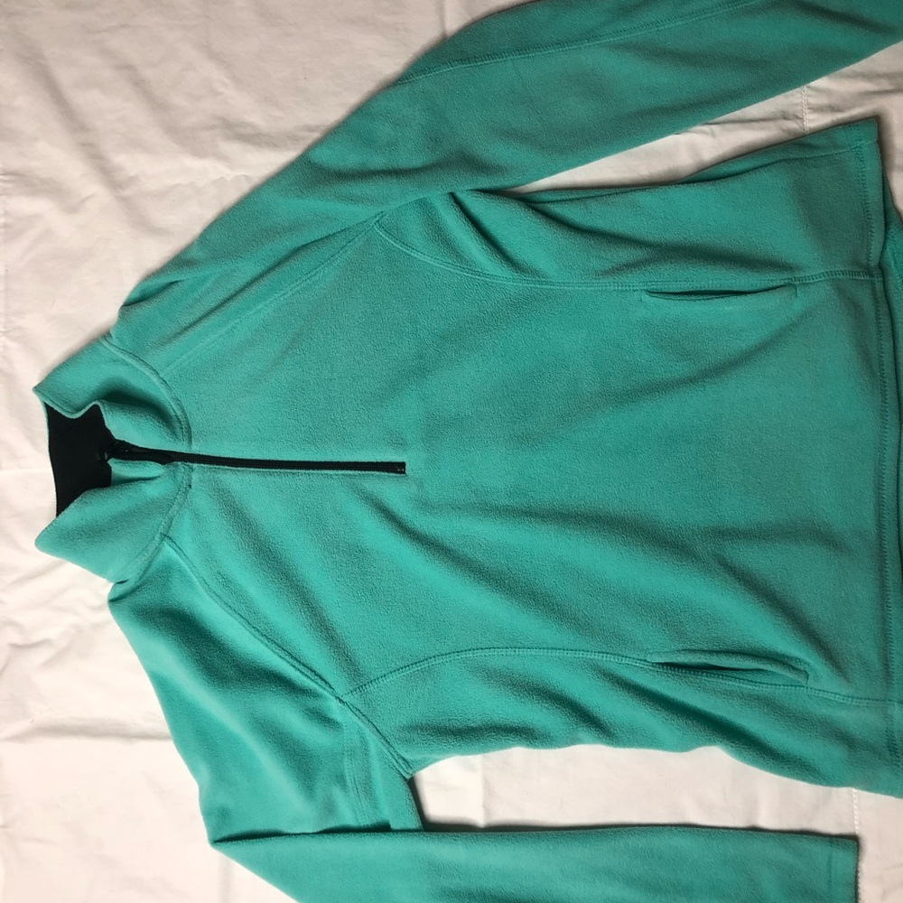 a warm fuzzy quarter zip